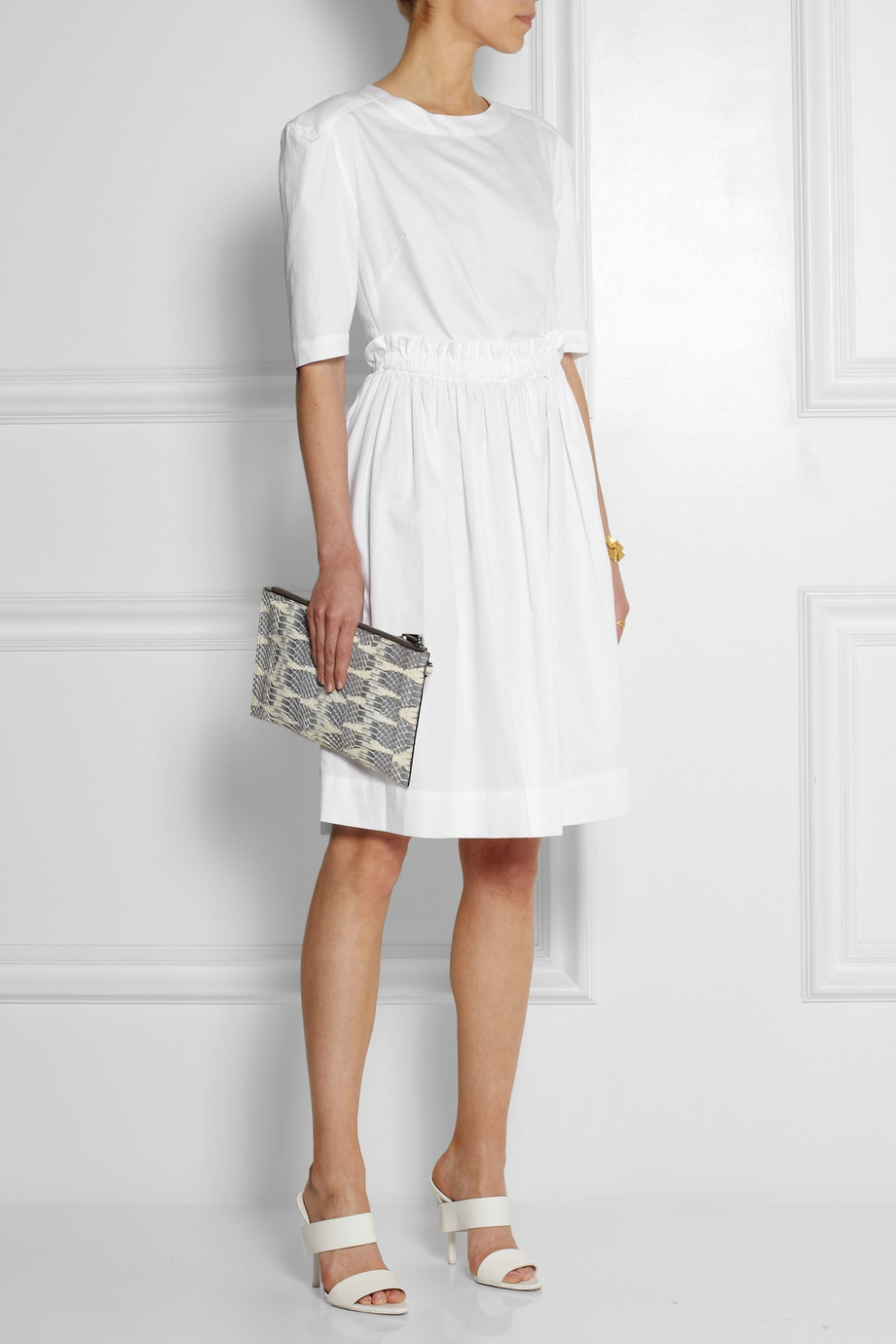 Lyst - Vivienne Westwood Anglomania Pavillion Cutout Cotton Dress in White