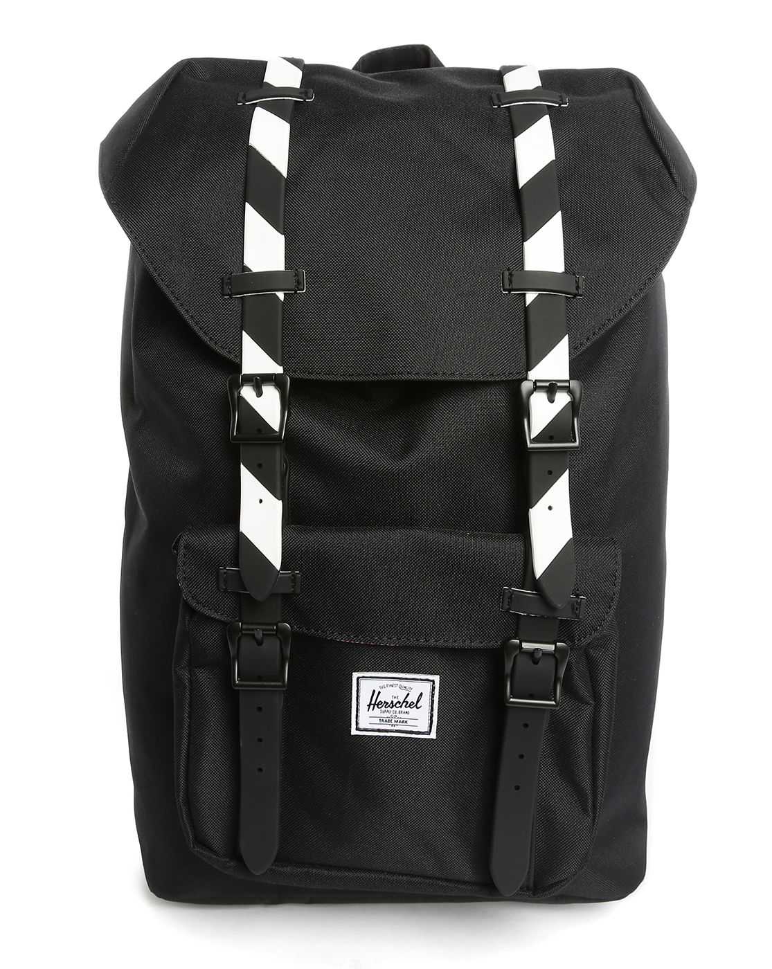 Herschel supply co. Black Small Little America Backpack With Black And White Clasp in Black for ...
