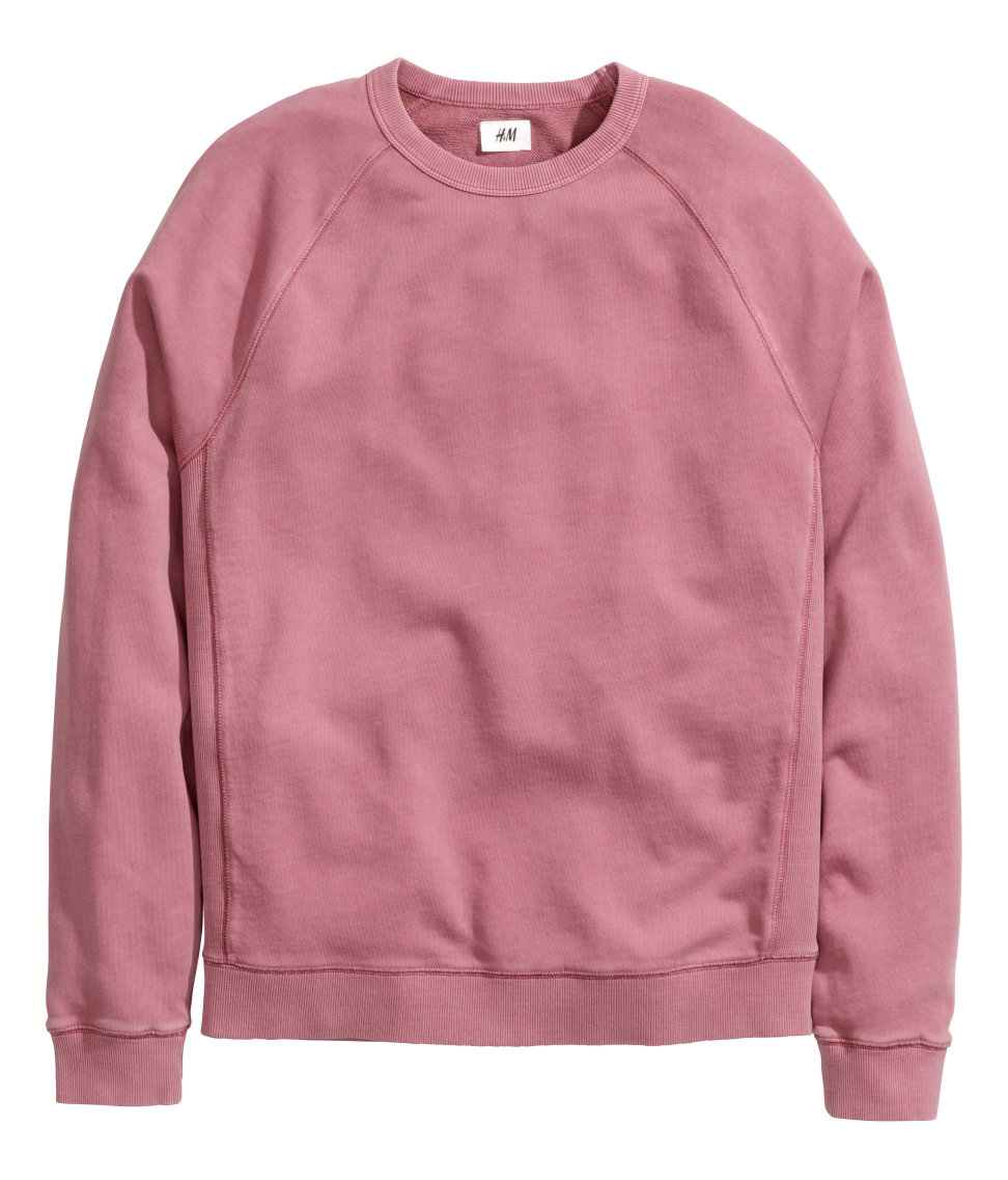 h&m relaxed fit hoodie pink