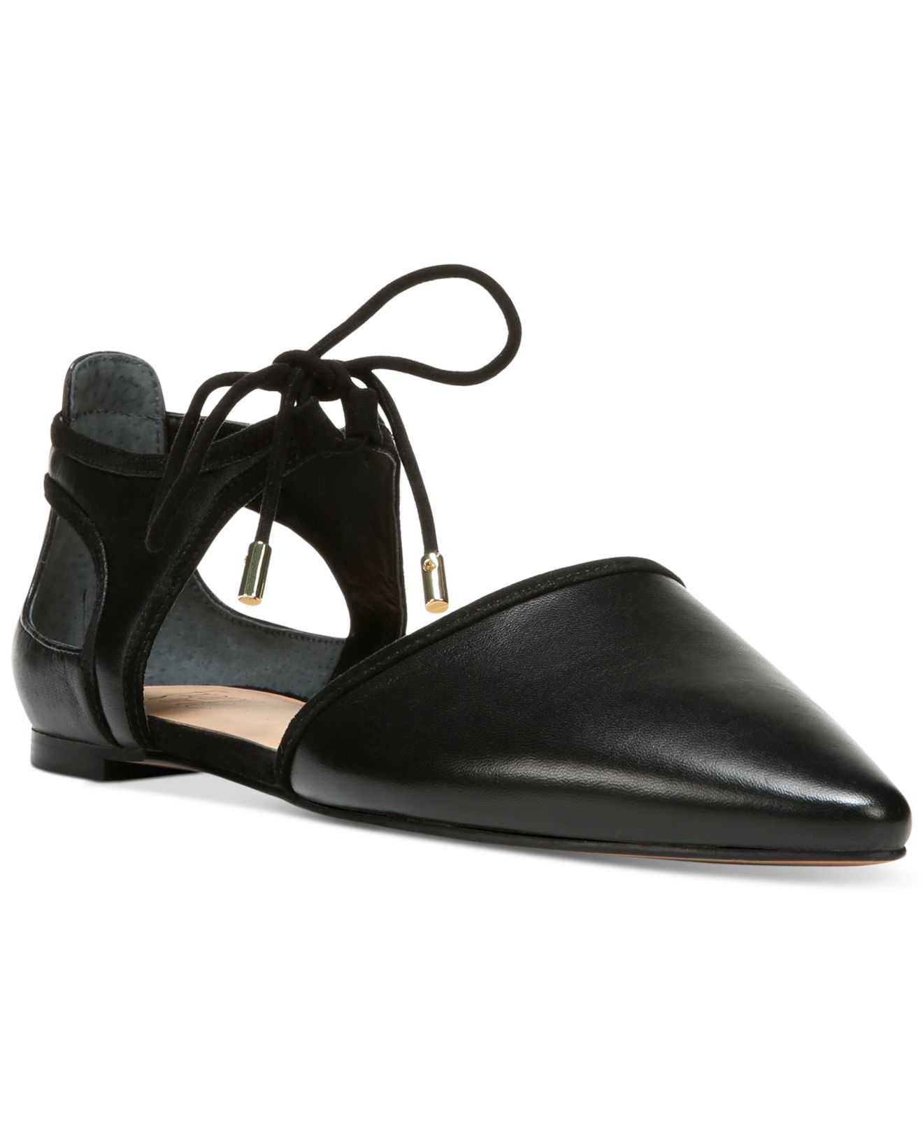 Lyst - Franco Sarto Shaker Ankle-tie Pointed-toe Flats in 