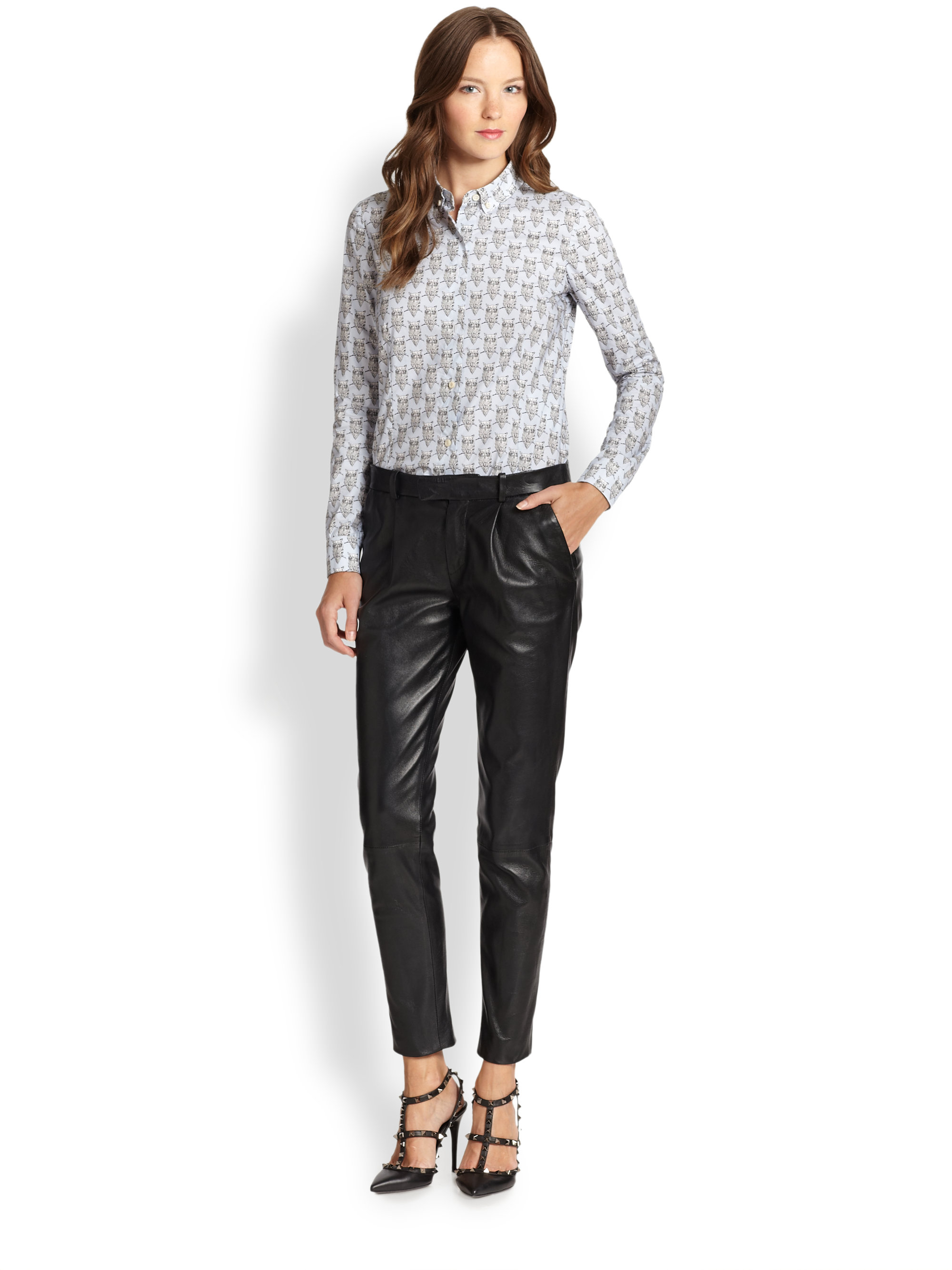 lyst valentino shirt in blue lyst valentino shirt in blue