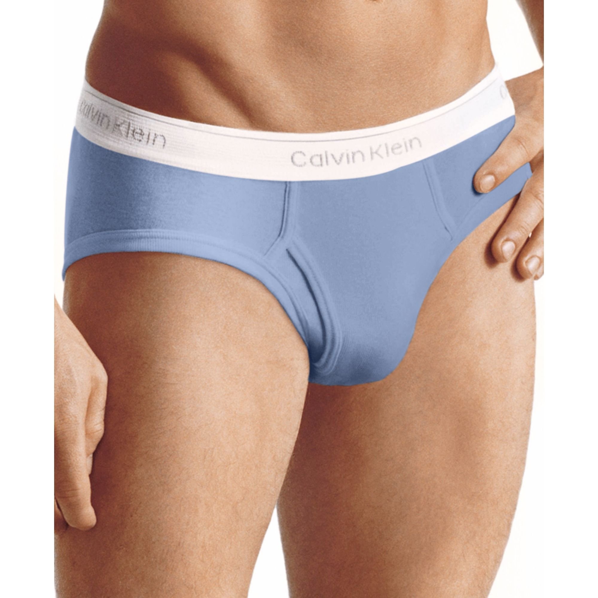 Lyst Calvin Klein Low Rise Briefs 3 Pack In White For Men 3170