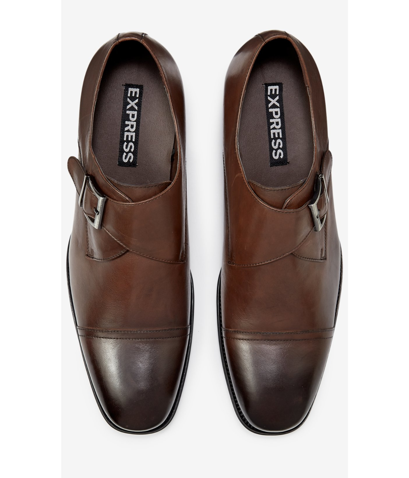 Lyst Express Single Strap Monk Dress Shoe in Brown for Men Lyst Express Single Strap Monk Dress Shoe in Brown for Men