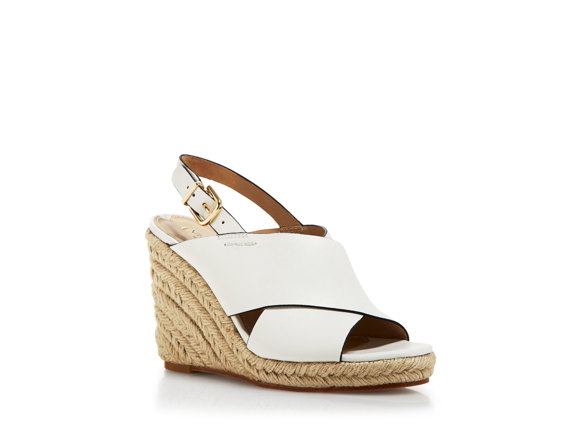 platform espadrille sandals white