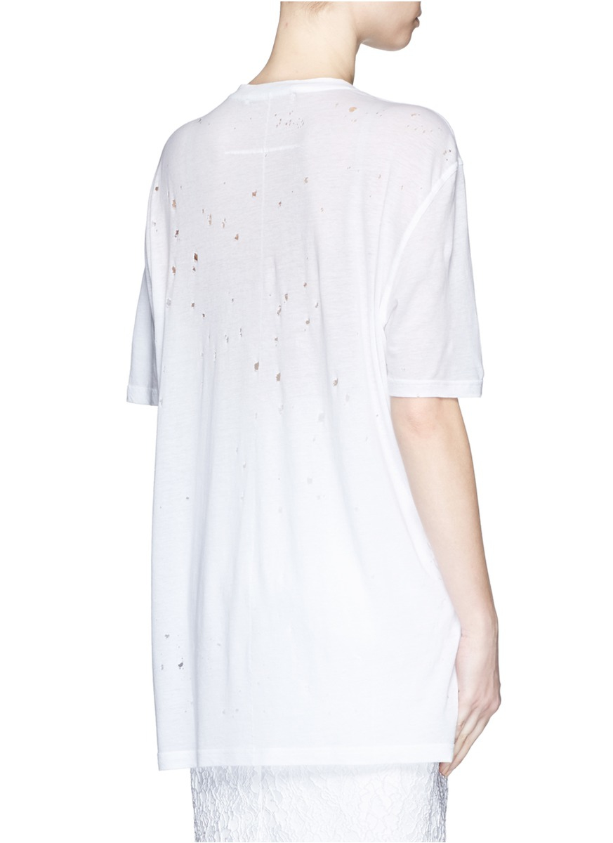 givenchy hole t shirt