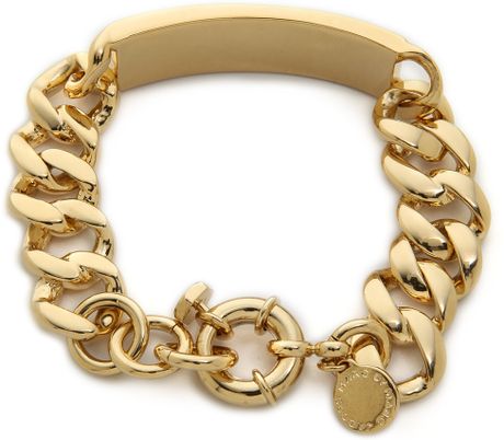 Marc By Marc Jacobs Standard Supply Id Bracelet - Oro in Gold | Lyst