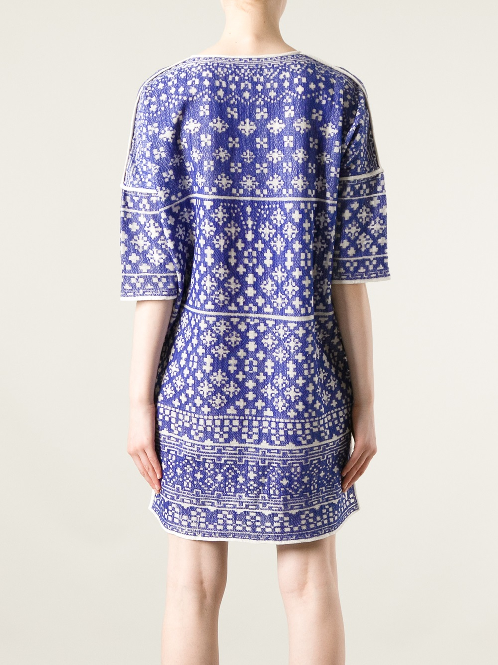 Lyst - Étoile Isabel Marant Beverly Embroidered Dress in Blue