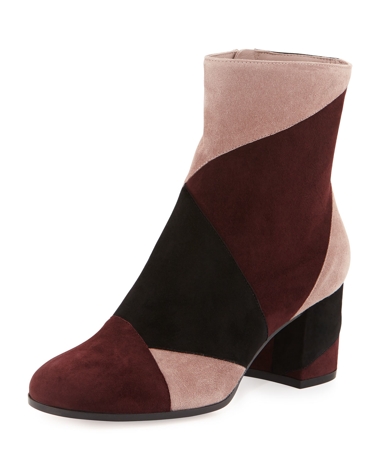 Lyst - Gianvito Rossi Patchwork Suede Ankle Boot