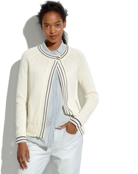 Madewell Maritime Cardigan in Beige (antique cream) | Lyst