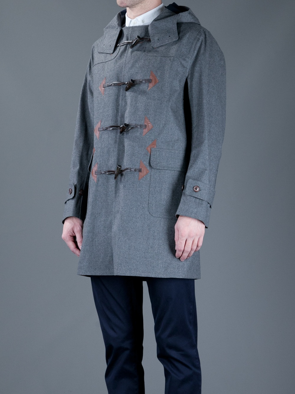 Mackintosh Weir Duffle Coat in Gray for Men - Lyst