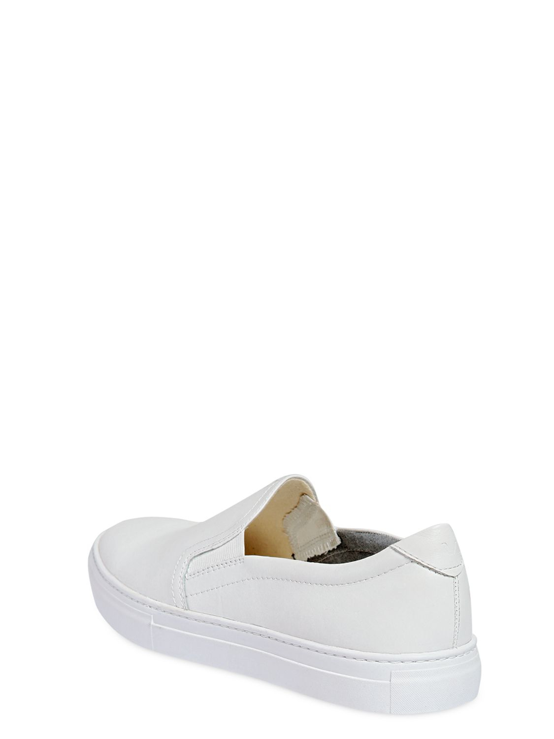 Lyst Vagabond Leather Slipon Sneakers in White for Men
