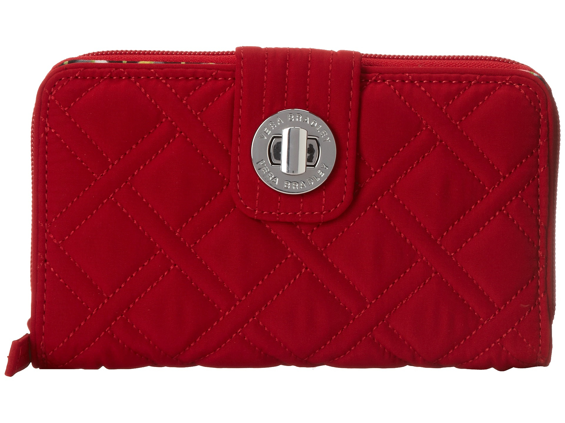 Lyst - Vera Bradley Turn Lock Wallet in Red