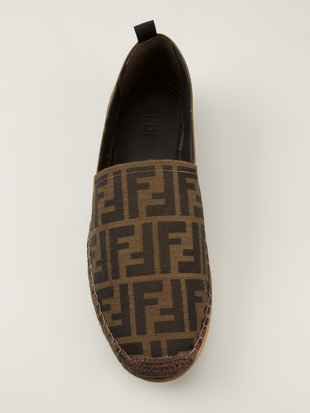 Fendi Logo Slippers in Brown for Men | Lyst