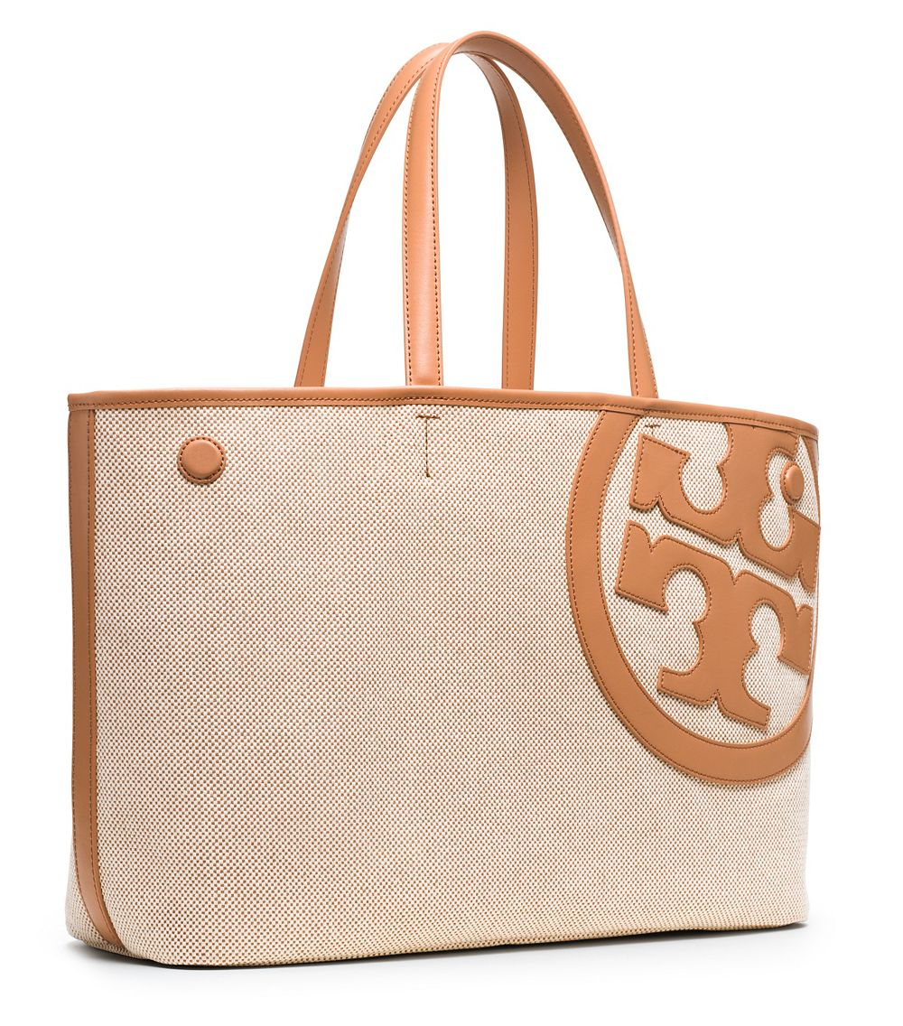 Lyst Tory Burch Lonnie Canvas Tote In Natural Gallery
