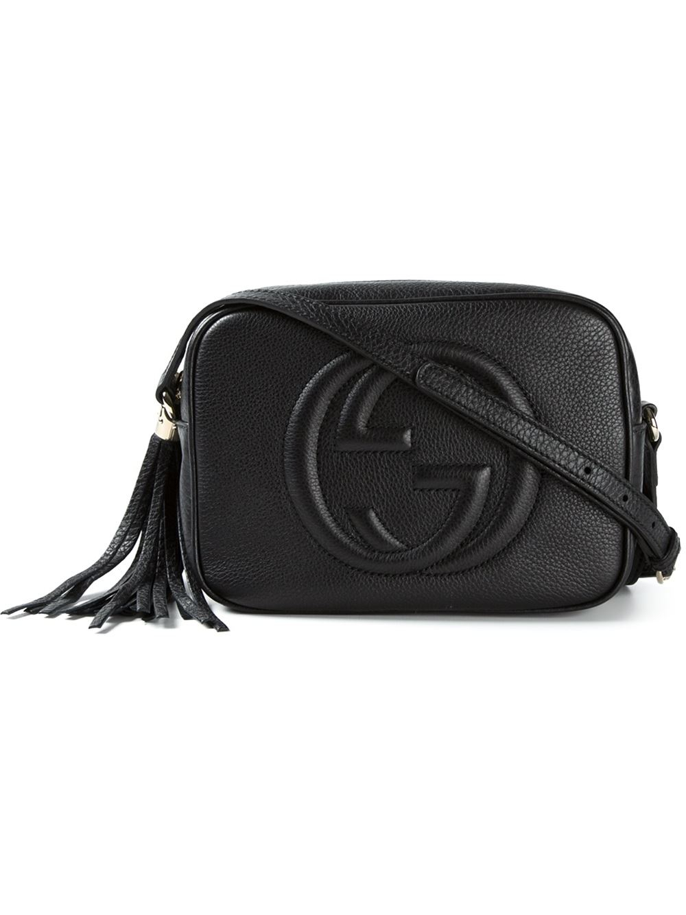 Lyst Gucci Soho Leather Cross Body Bag In Black Gallery