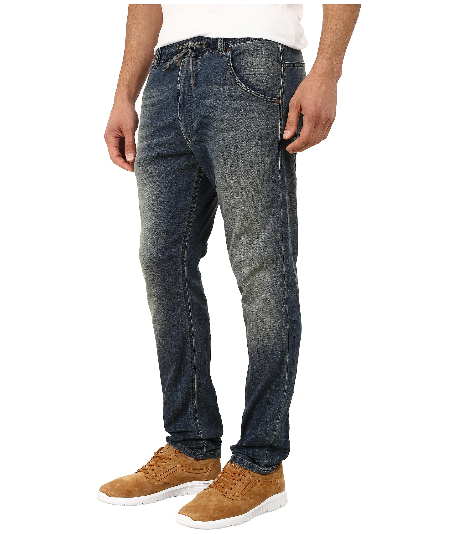 Diesel Krooley-ne Sweat Jeans In Denim 668w in Blue for Men | Lyst