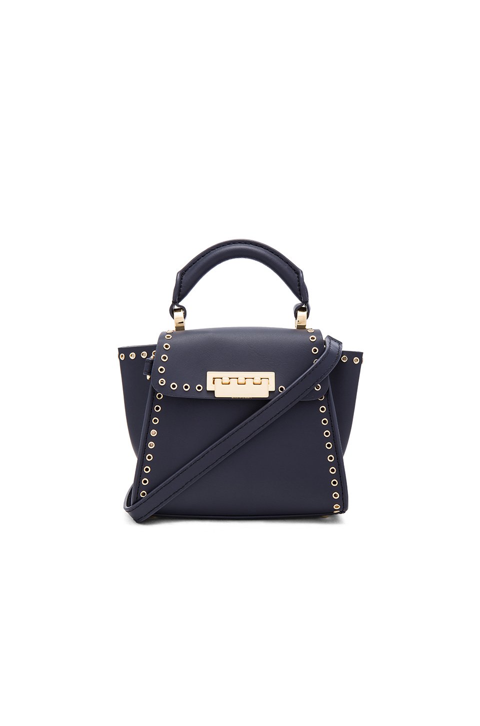 Zac zac posen Eartha Grommets Iconic Top Handle Mini Bag in Blue ...