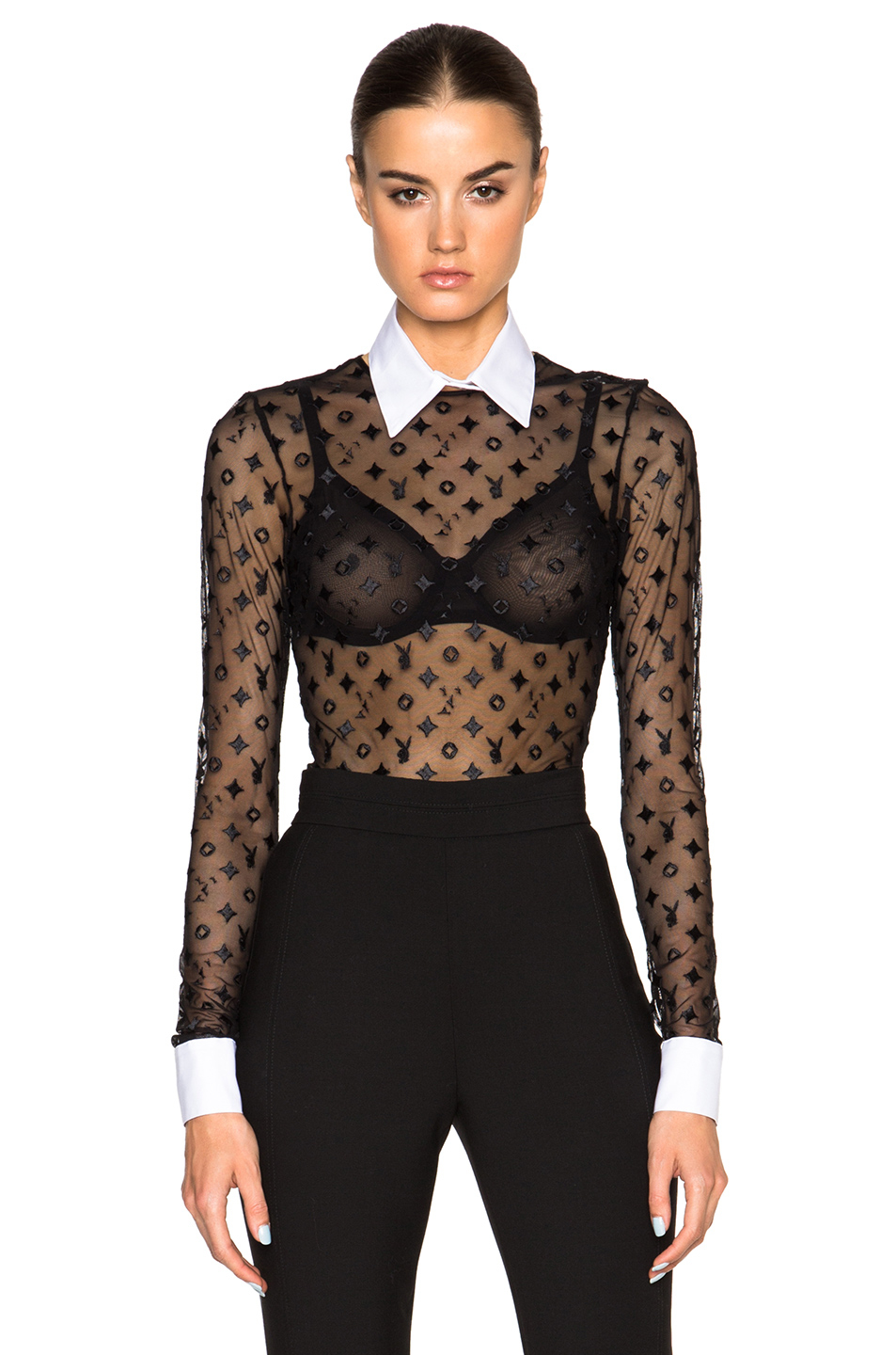 black playboy bodysuit