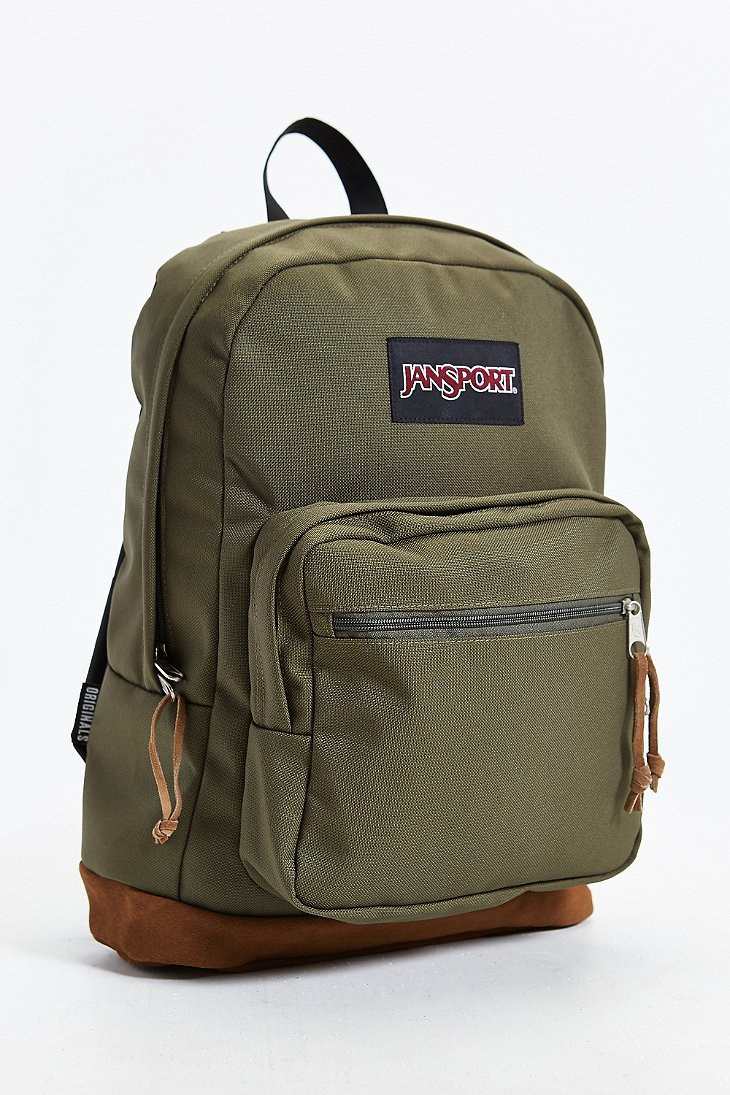 jansport sage green backpack