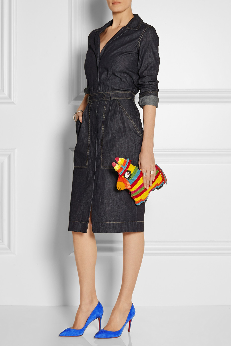 Christian louboutin Pigalle 85 Suede Pumps in Purple | Lyst  