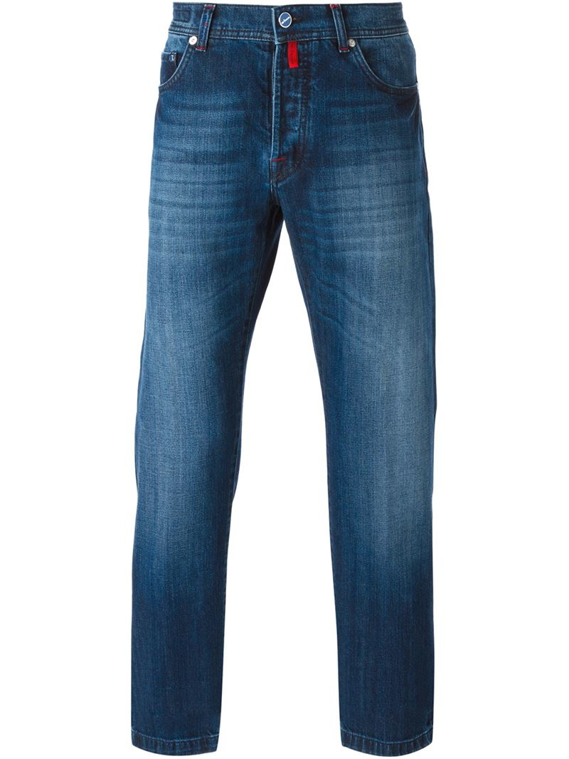 Lyst - Kiton Five Pocket Design Jeans in Blue for Men