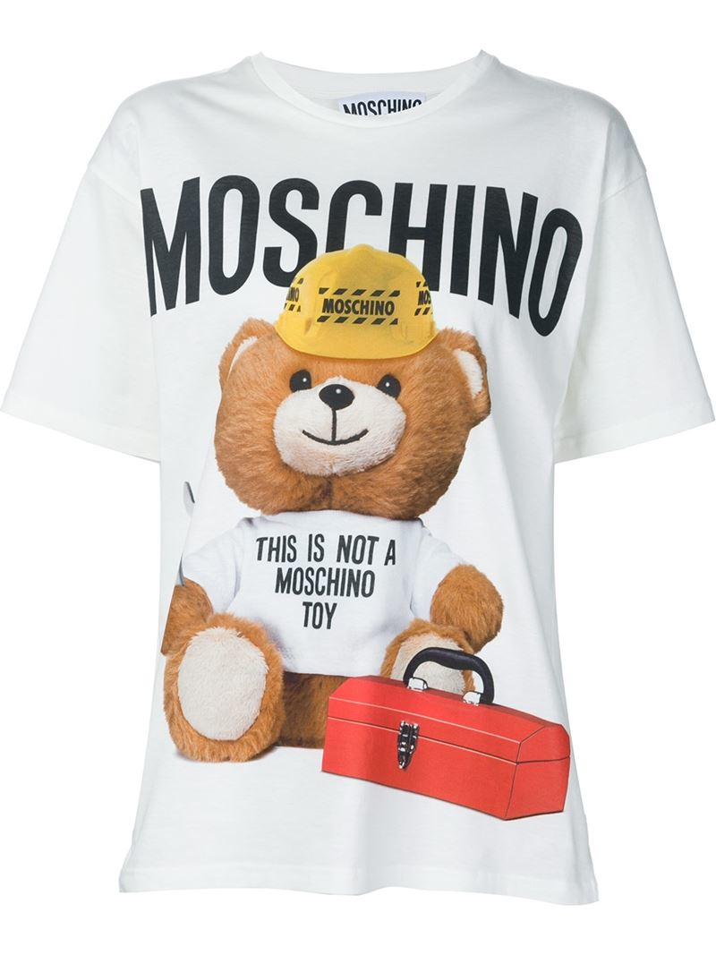 moschino t shirt women's bear