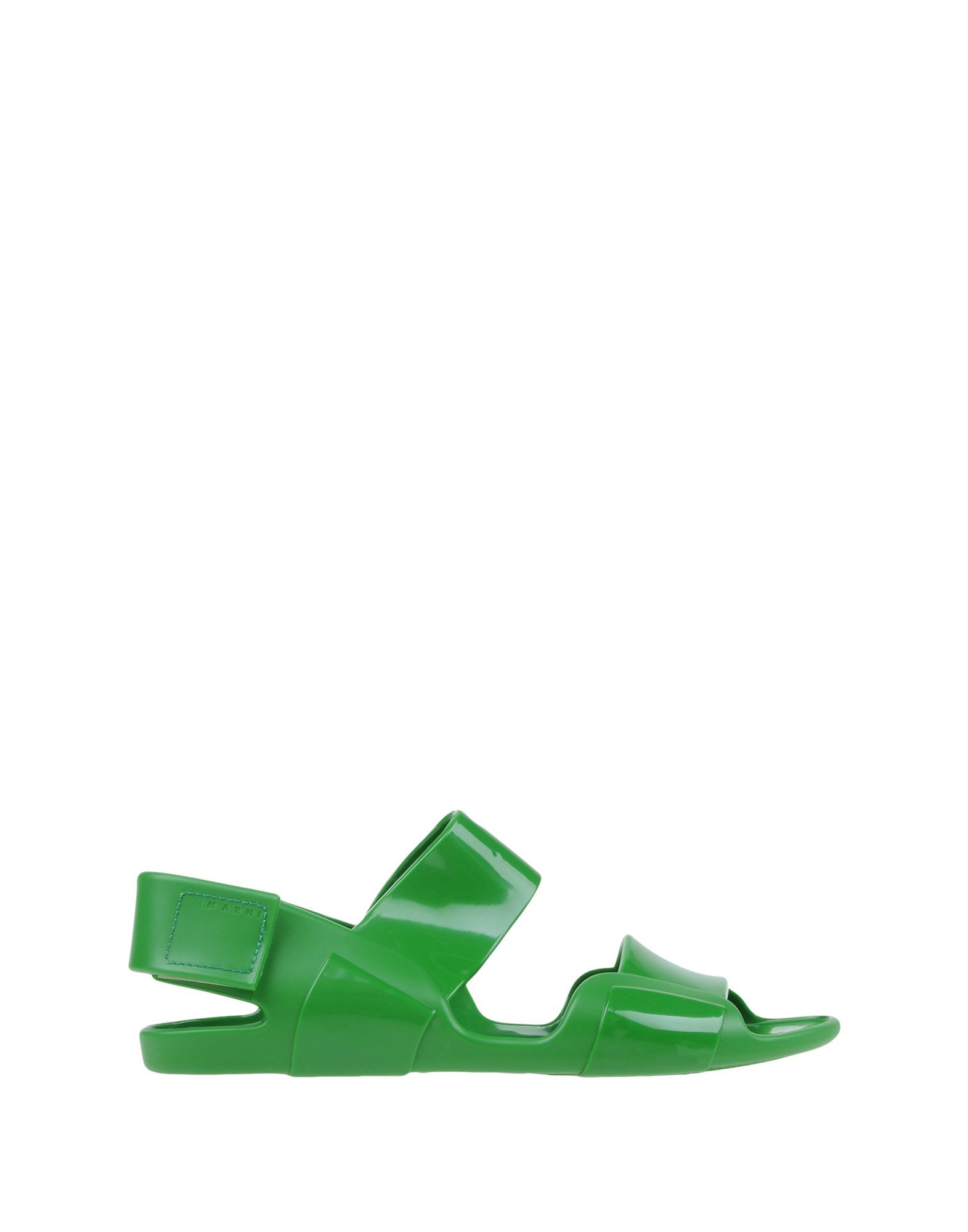 Lyst - Marni Rubber Slingback Sandals in Green