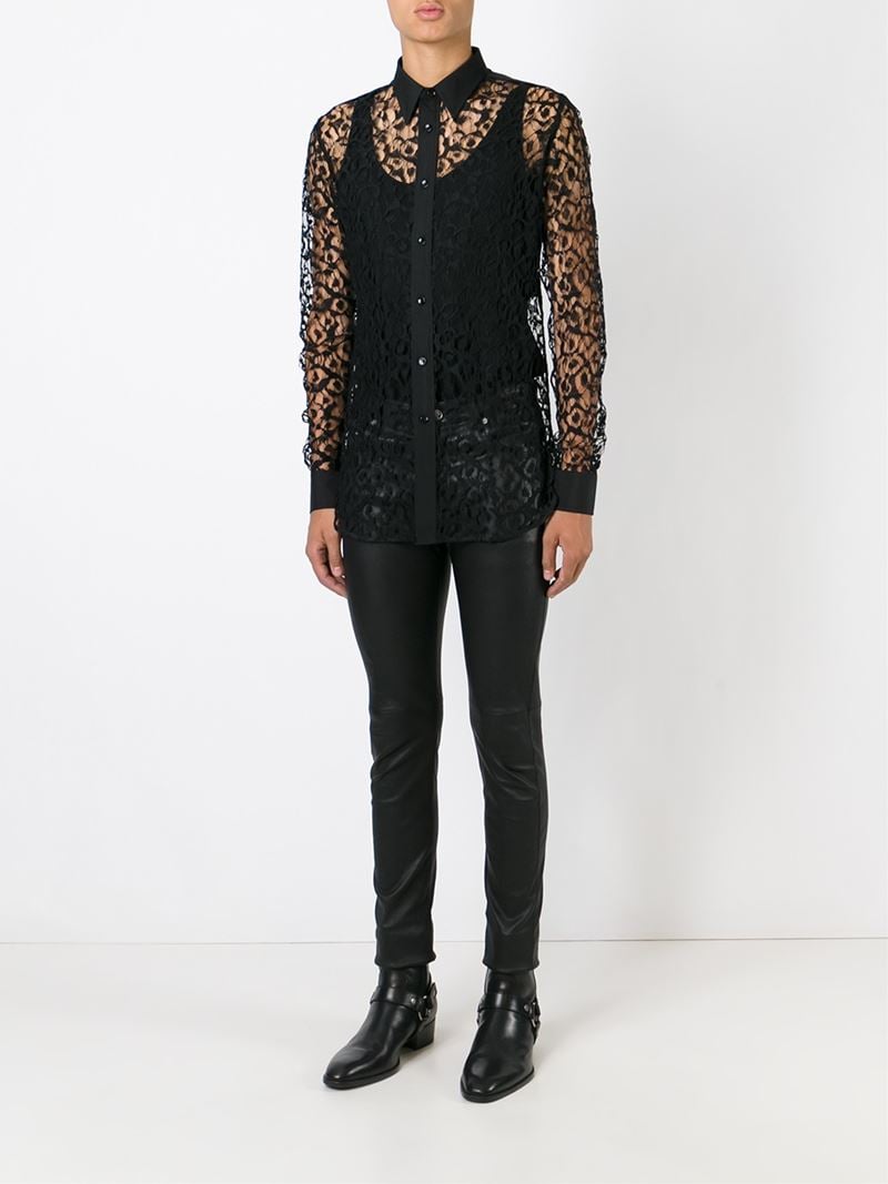 black lace shirt mens