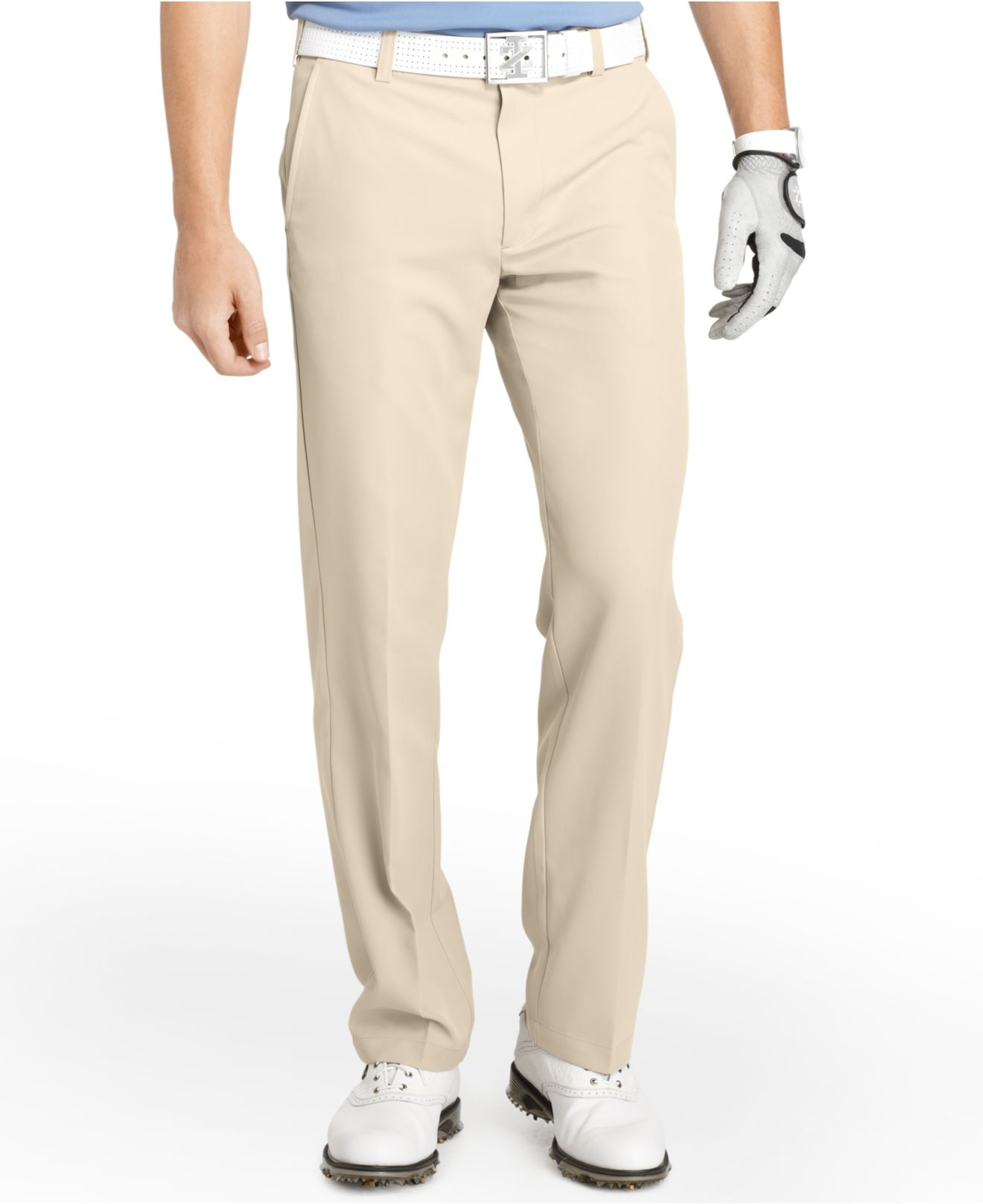 Lyst - Izod Golf Pants, Slim-fit Flat Front Pants in Blue for Men