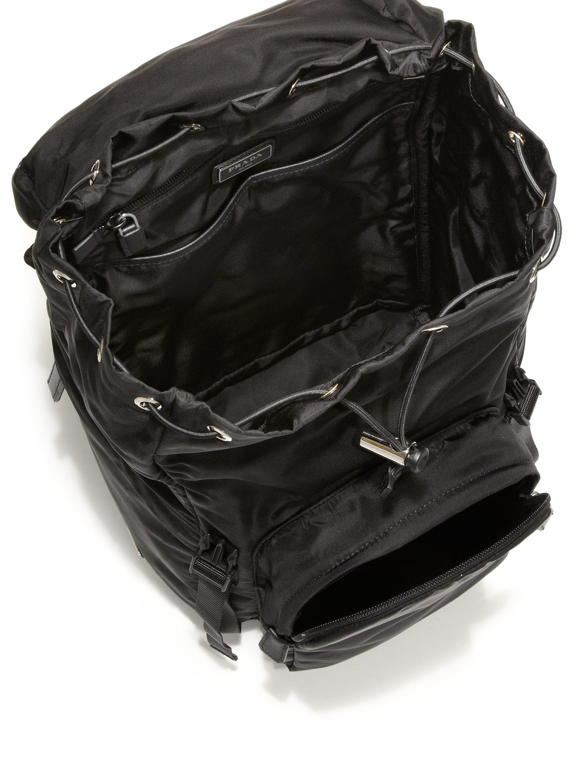 Prada Nylon Backpack in Black for Men | Lyst  