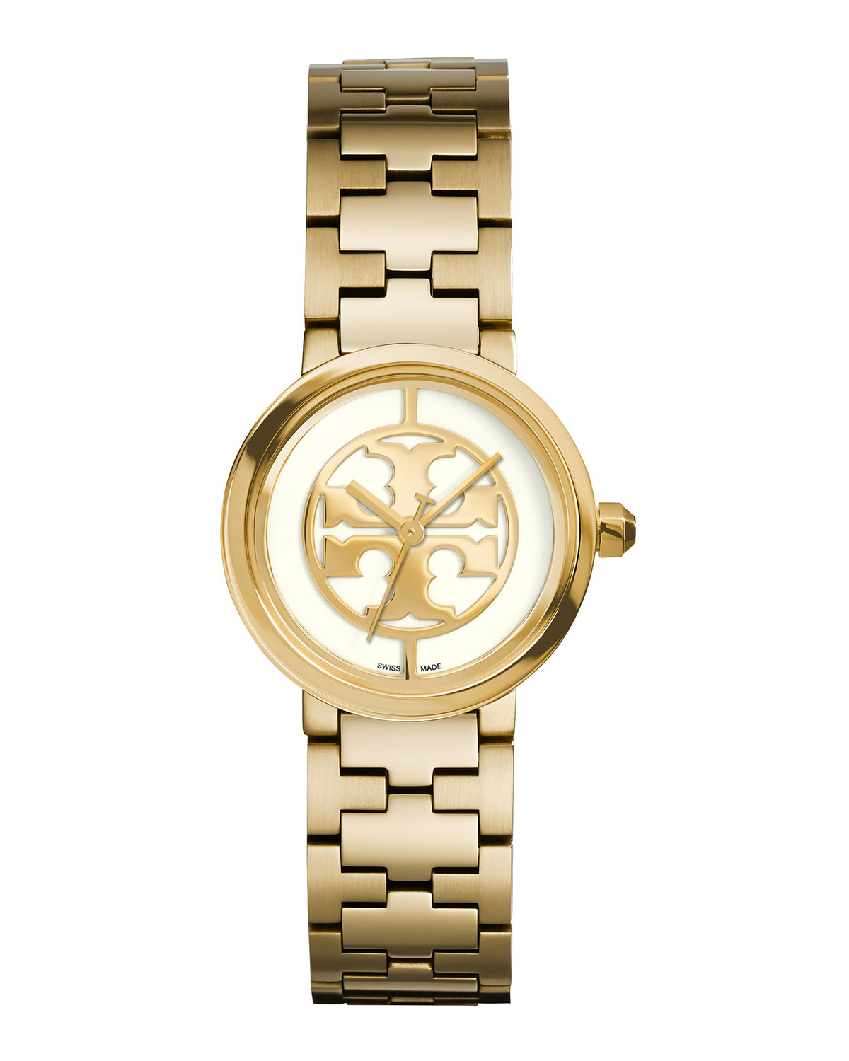 Tory burch 28mm Reva Golden Bracelet Watch in Gold | Lyst