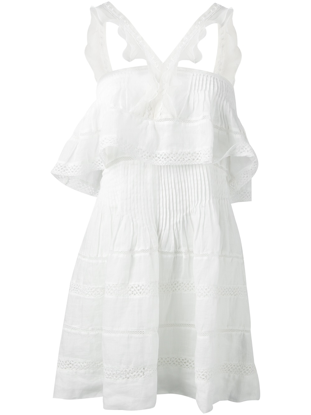 Isabel Marant Embroidered Dress in White | Lyst