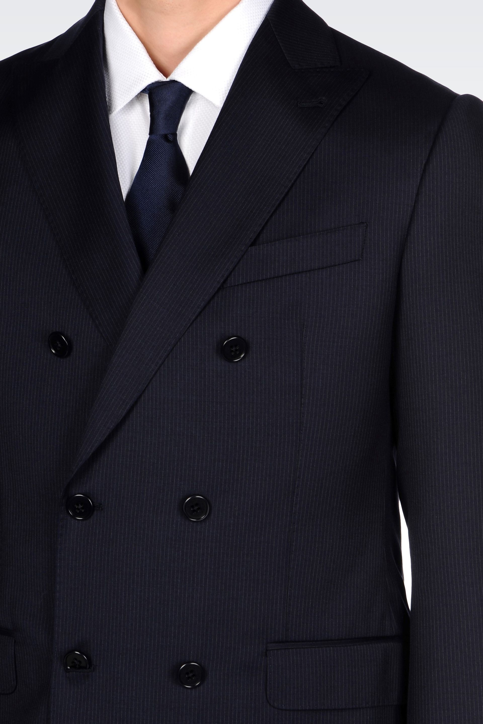 Armani Doublebreasted Suit in Pinstripe Virgin Wool in Blue for Men | Lyst