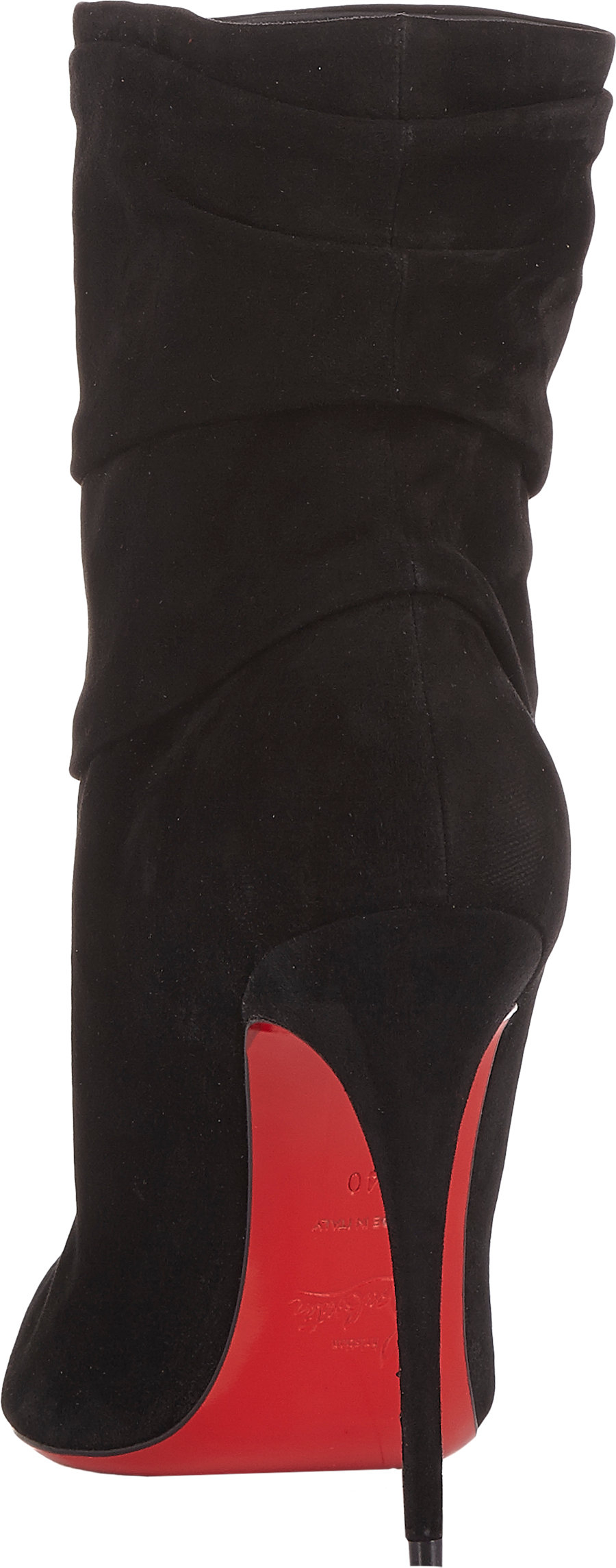 Christian louboutin Ruched Ishtar Booties in Black | Lyst  