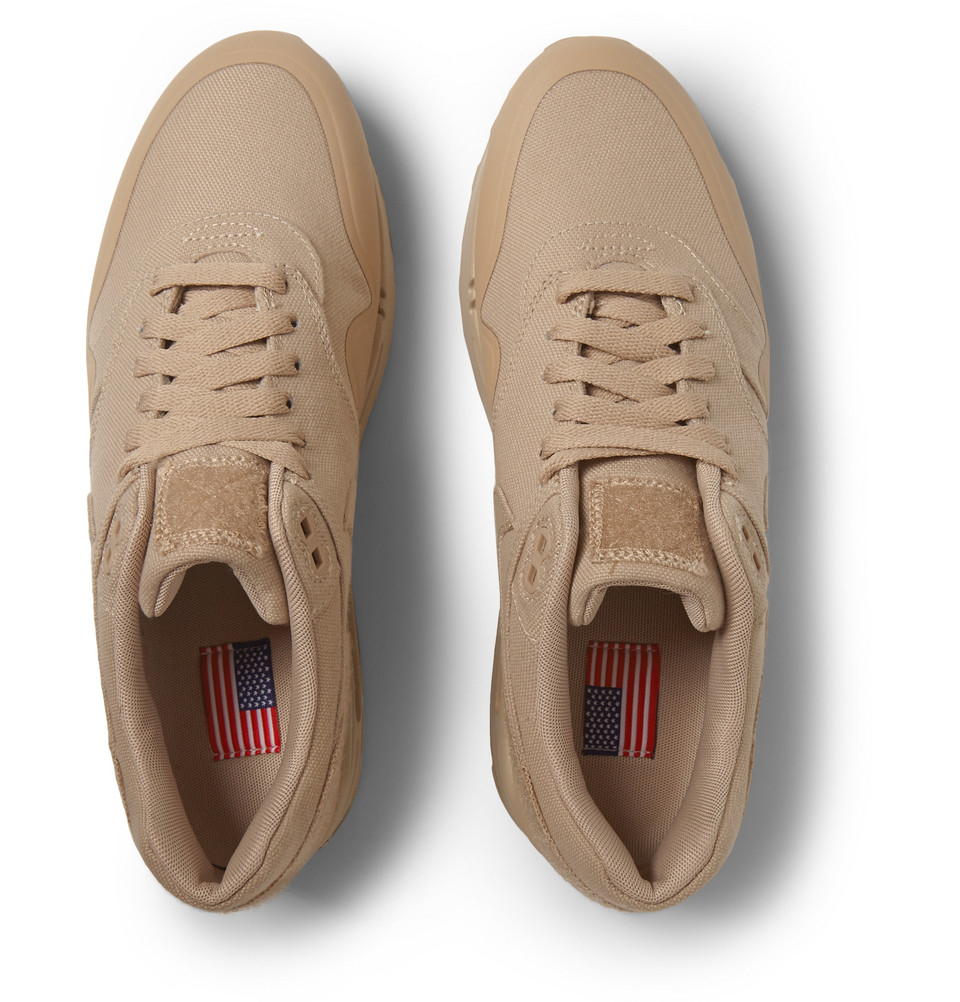 nike womens air max 90' beige canvas/brown leather