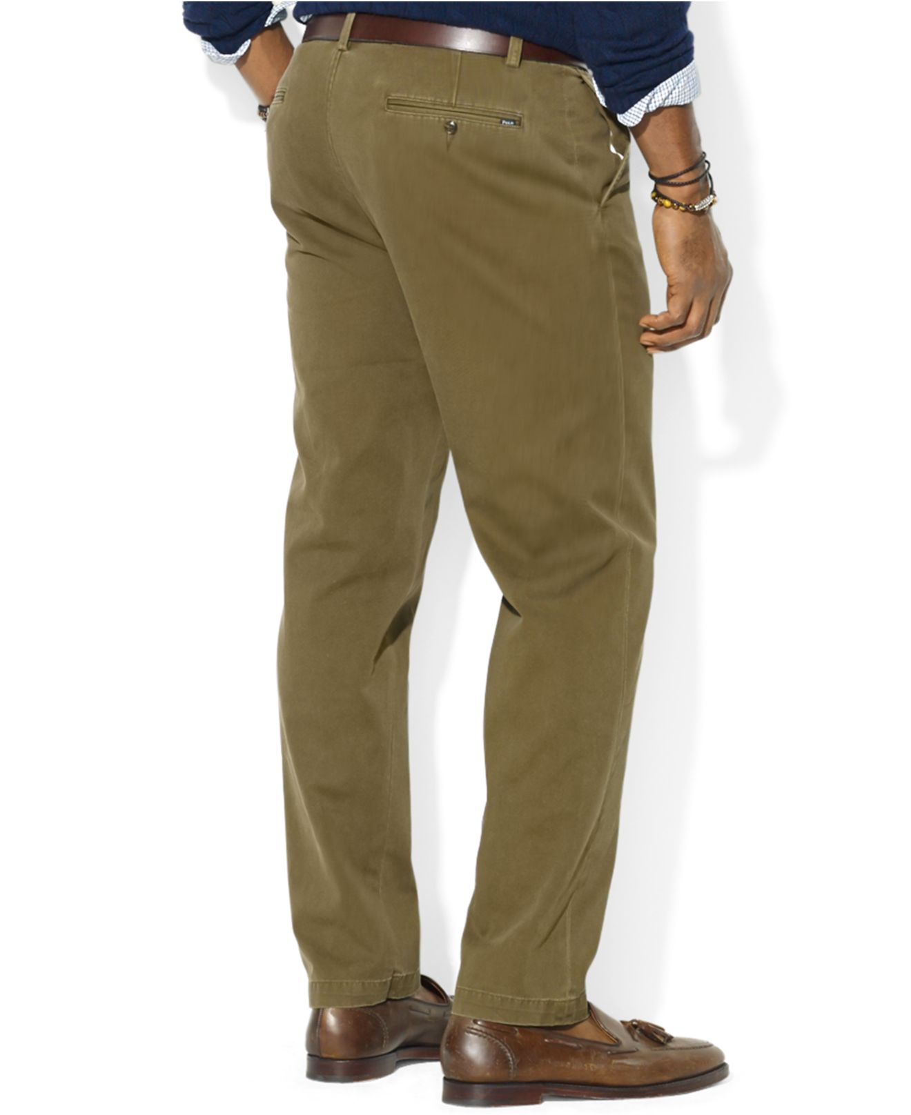 Polo ralph lauren Suffield Classic-Fit Flat-Front Chino Pants in Green ...