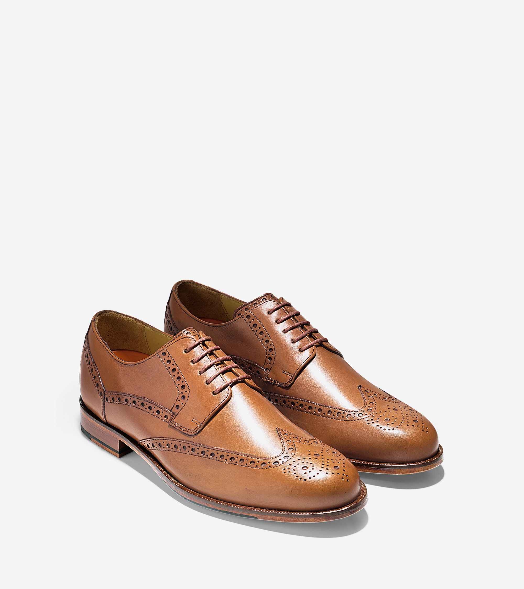 Cole haan Carter Grand Wingtip Oxford in Brown for Men (British Tan ...