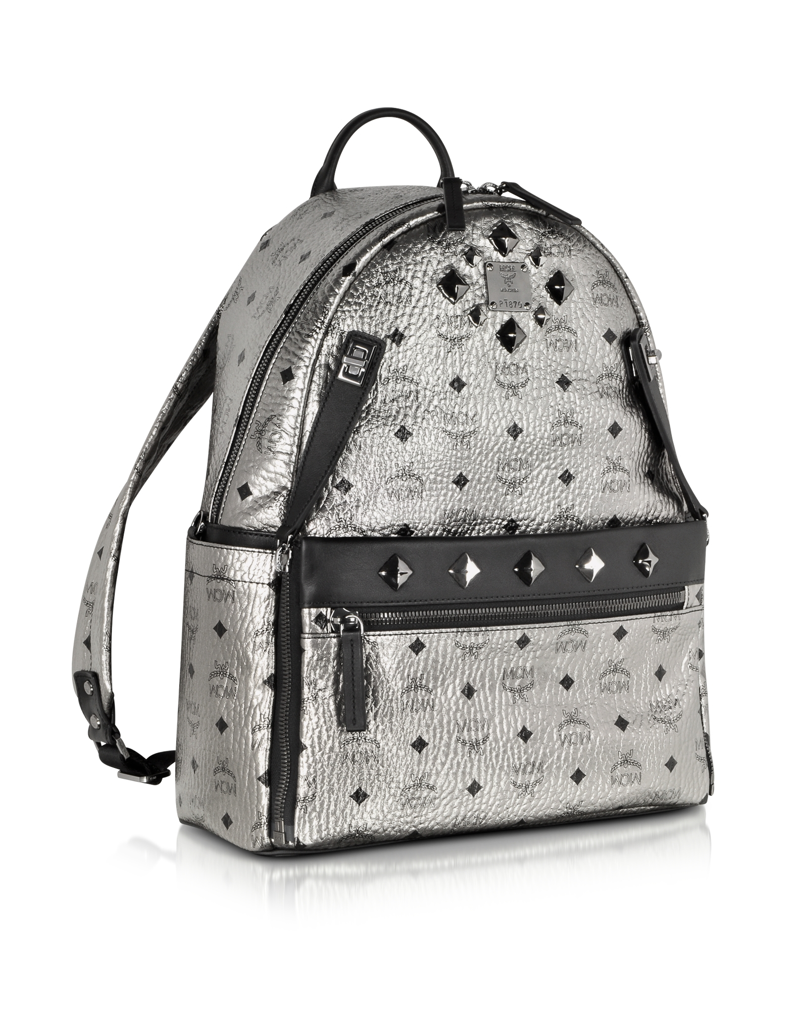mcm backpack silver