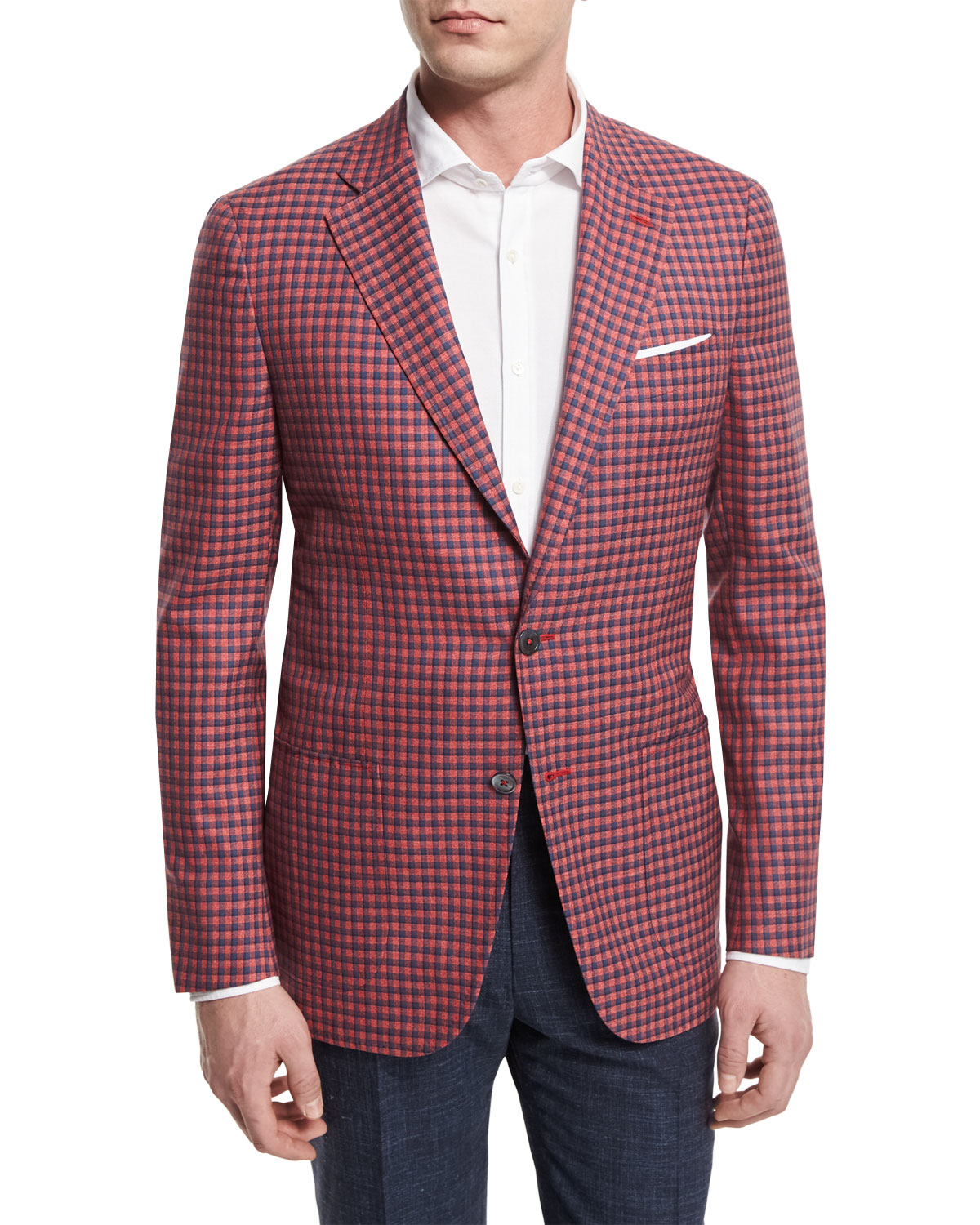 red sport coat outfit