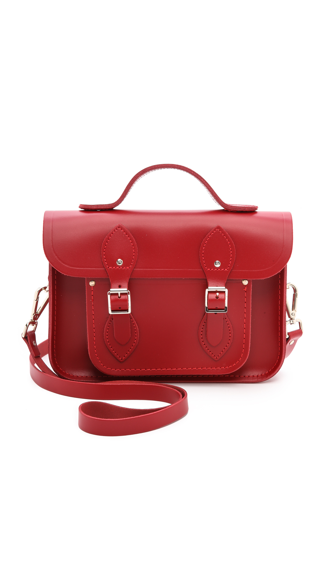 Lyst Cambridge Satchel Company 11 With Top Handle Red Gallery