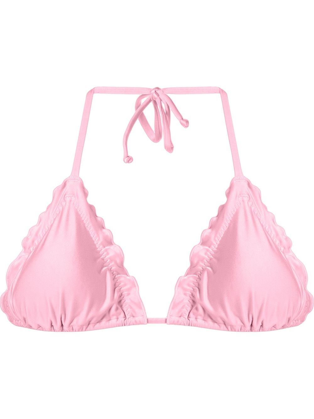Lyst - Skinbiquini Ruffled Trim Triangle Bikini Top In Pink-9096