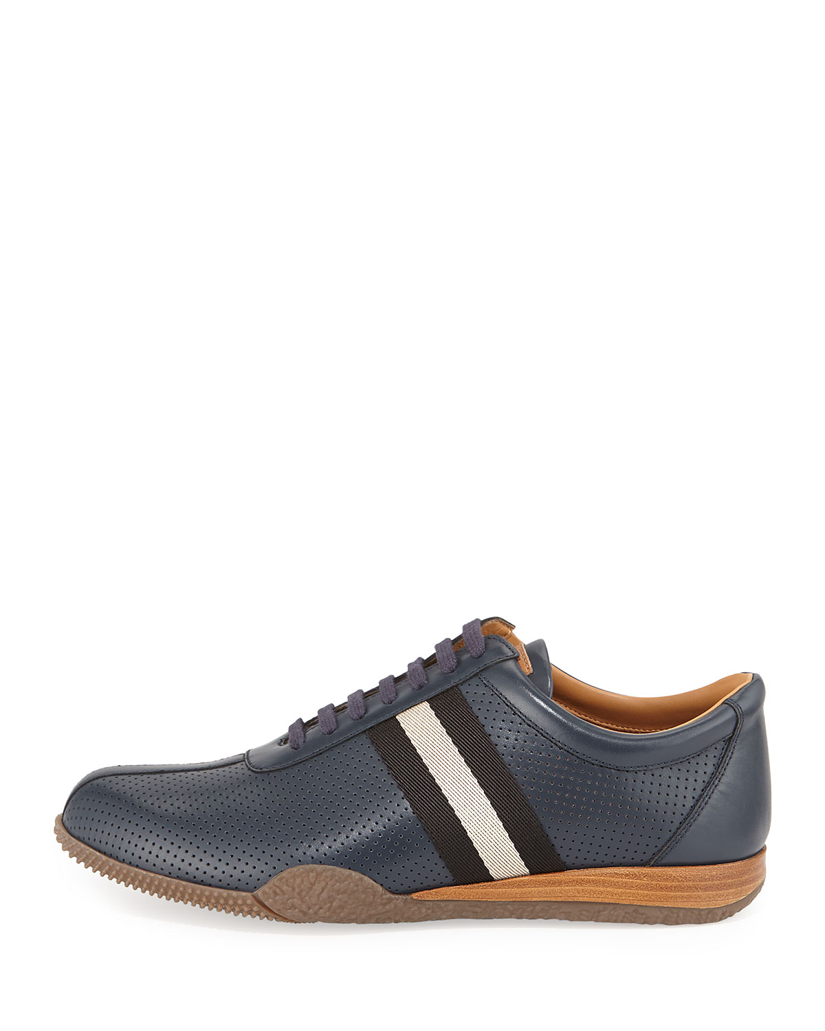 Lyst - Bally Frenz Perforated Low-top Sneaker in Blue for Men