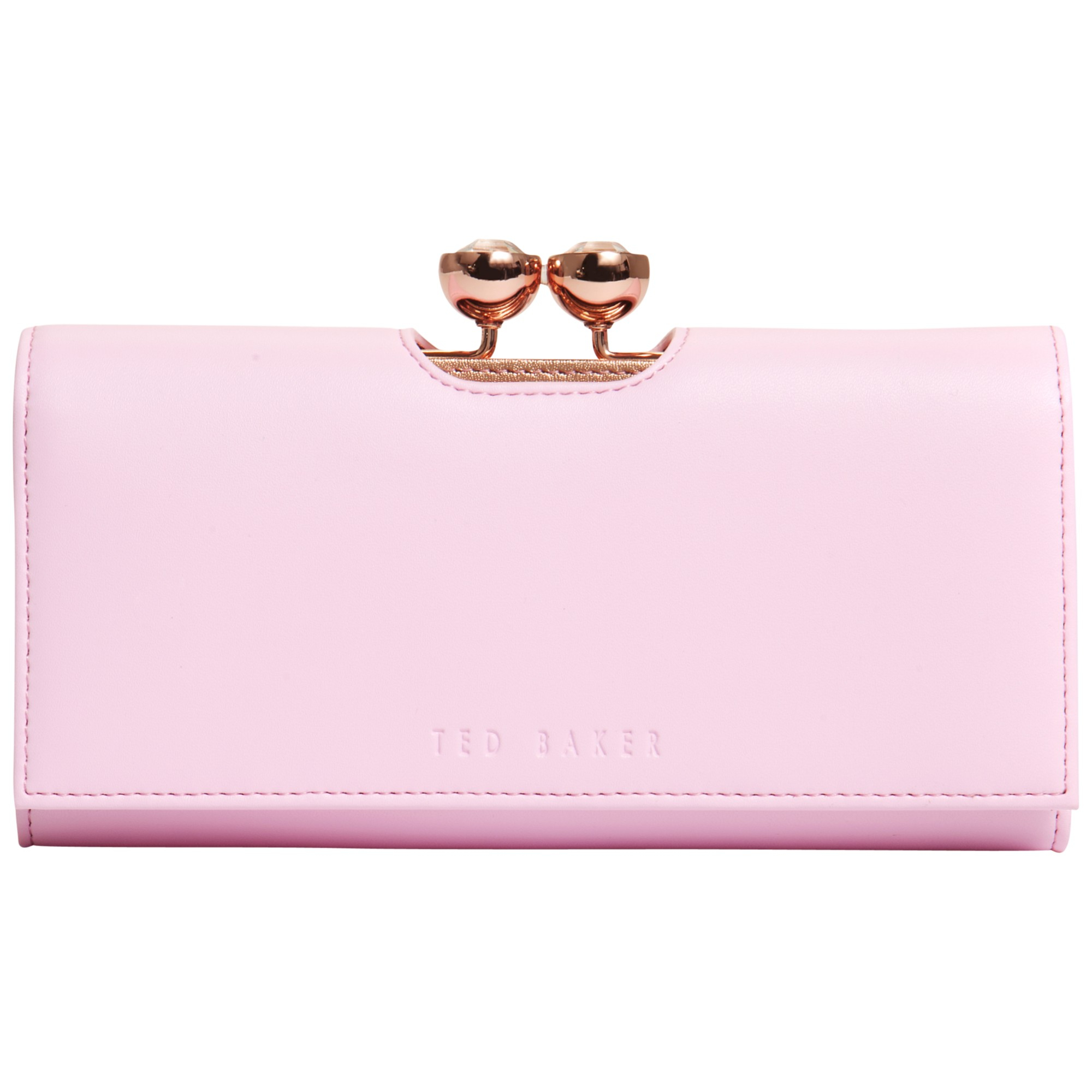 Ted Baker Kassady Crystal Bobble Leather Matinee Purse in Dusky Pink ...
