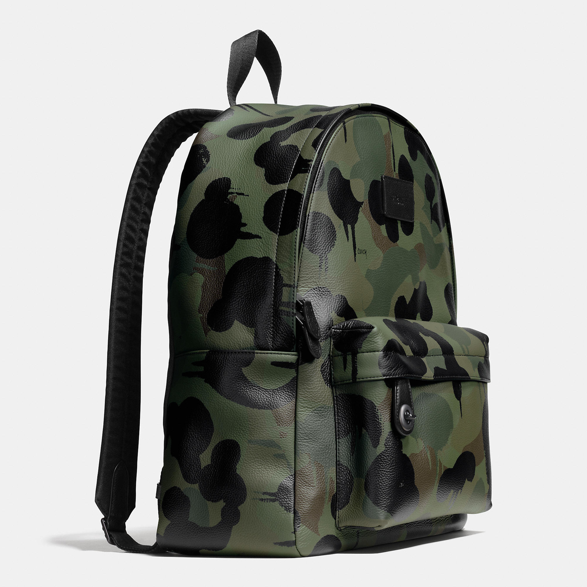 Lyst COACH Campus Backpack In Printed Pebble Leather in Black for Men