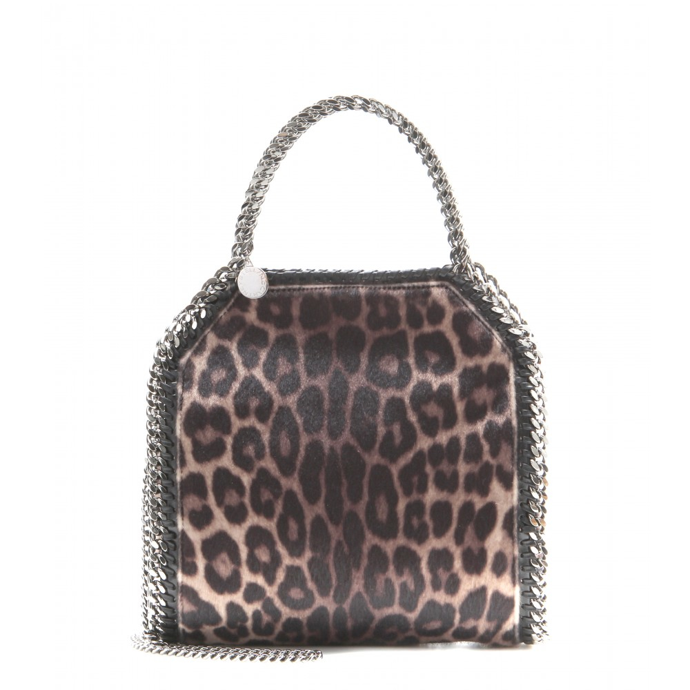 Lyst Stella Mccartney Falabella Mini Printed Shoulder Bag in Black