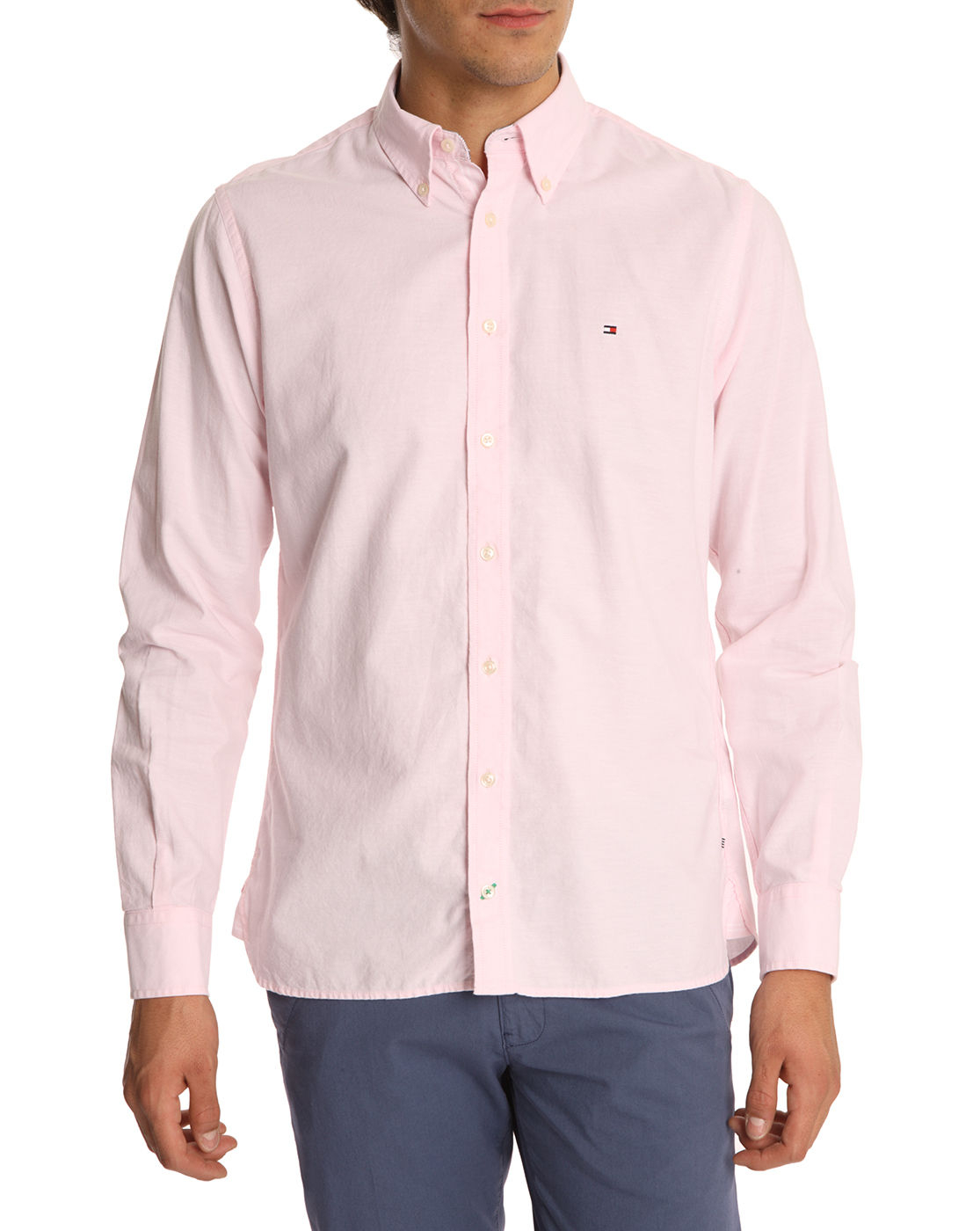 Tommy Hilfiger College Oxford Pink Shirt in Pink for Men | Lyst