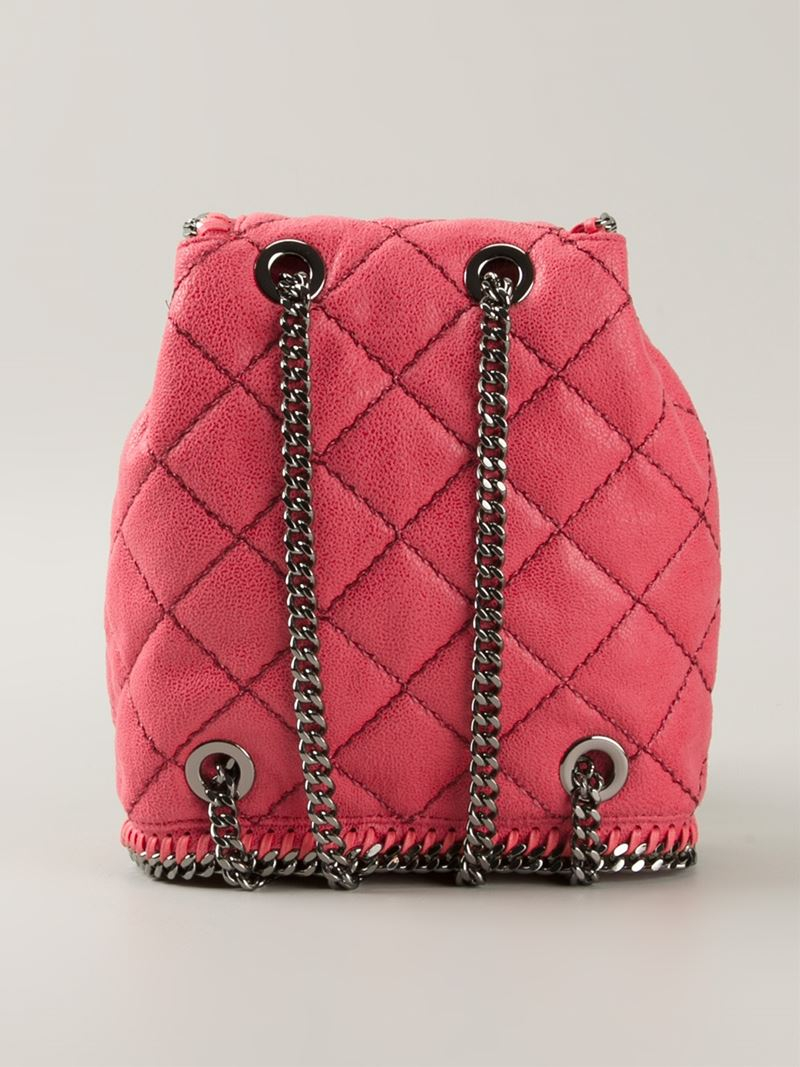 Lyst - Stella Mccartney Mini 'falabella' Quilted Backpack ...