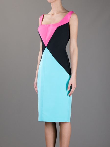 Fausto Puglisi Sleeveless Dress in Multicolor | Lyst