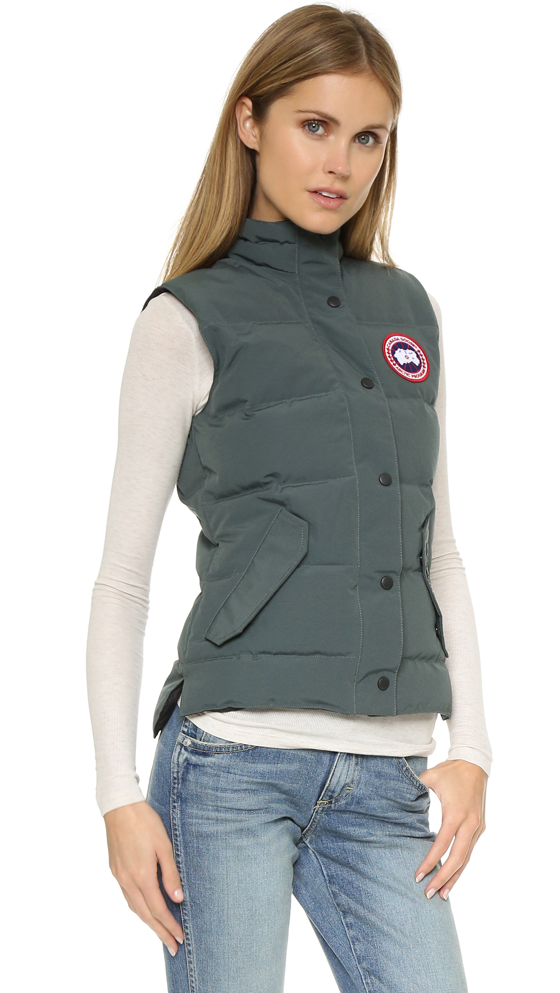 Canada Goose mens outlet store - Canada goose Freestyle Vest in Gray (Slate) | Lyst