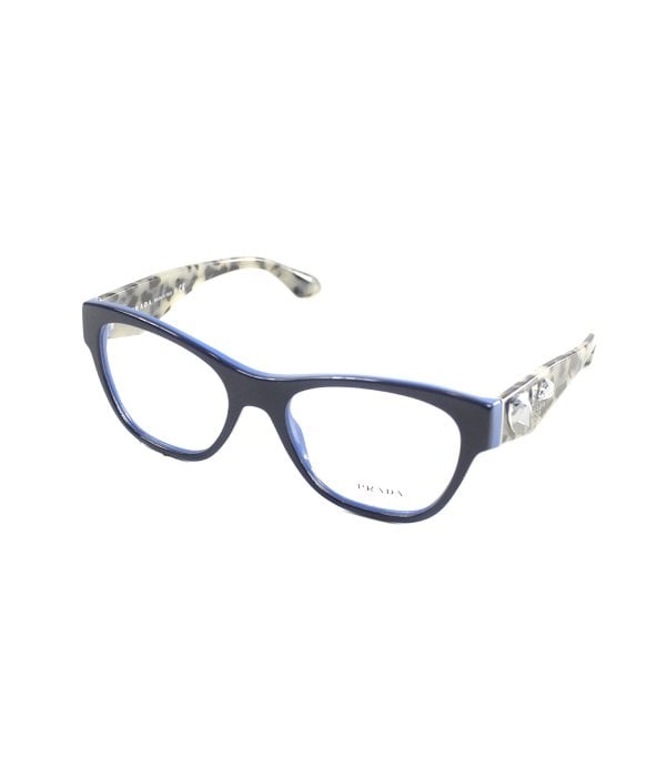 Prada Voice Pr 07rv Tff1o1 Top Blue On Havana With Azure Stones ...  